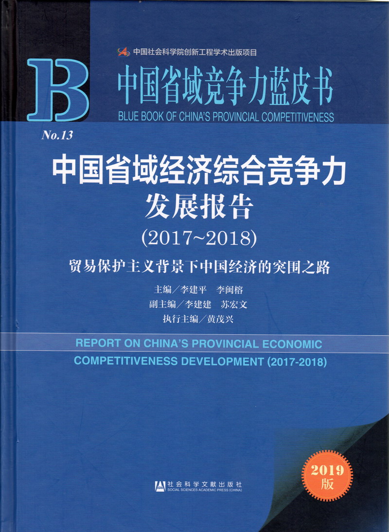 鸡巴日骚穴中国省域经济综合竞争力发展报告（2017-2018）